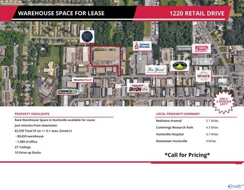 4688 Commercial Drive, Huntsville, AL, 35816 | Card Image
