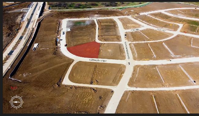 Aerial view of lot location with compass. | Image 5