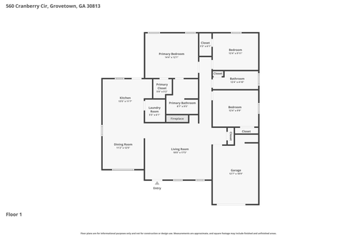 560 Cranberry Cir, Grovetown, GA, 30813-2006 | Card Image
