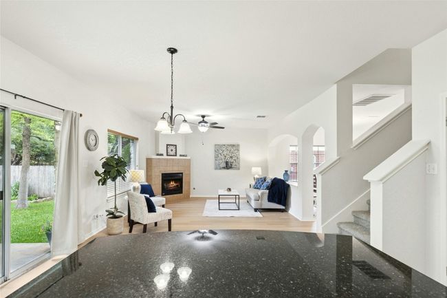 view of family room from kitchen | Image 11
