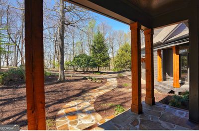 A rock patio will lead you towards your morning walk high atop Sanderlin Mountain | Image 3