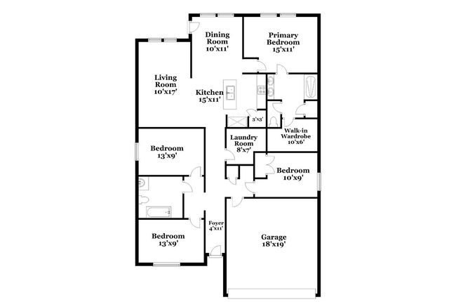405 Osier Pass, House other with 4 bedrooms, 2 bathrooms and null parking in Hutto TX | Image 14