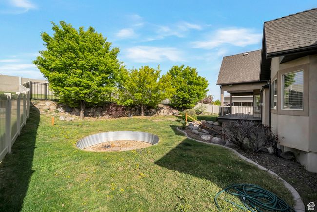 View of yard featuring a fenced backyard | Image 50
