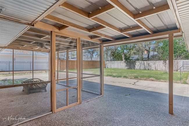 View of patio featuring a fenced backyard | Image 20