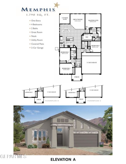 3864 Bubble Place, El Paso, TX, 79938 | Card Image