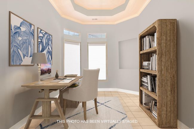 VIRTUALLY STAGED AS AN OFFICE AND PAINTED VIRTUALLY TO SHOW A LIGHTER COLOR | Image 7