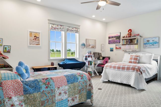 Carpeted bedroom featuring recessed lighting and ceiling fan | Image 19