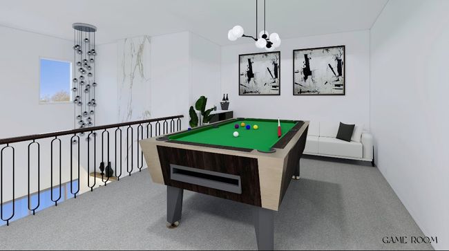 Game room featuring carpet flooring and billiards | Image 13