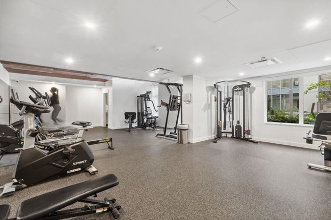 Gym featuring attic access, baseboards, and recessed lighting | Image 22