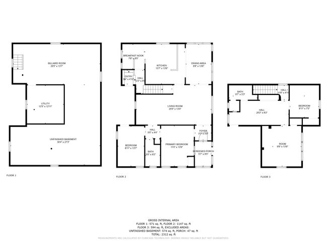 Floorplan for all 3 levels | Image 28