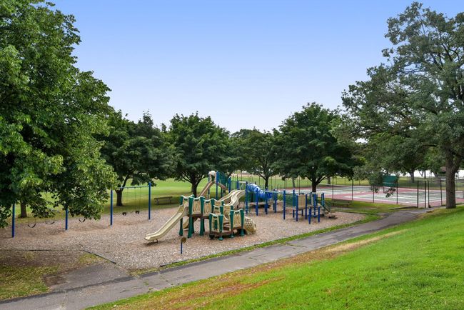 Sanborn Park just down the street! ball fields, ice skating, horseshoe pits, covered picnic building for gatherings, sledding hills, and more! | Image 46