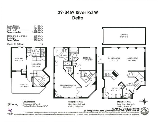 29 - 3459 W River Road, Home with 3 bedrooms, 3 bathrooms and 2 parking in Delta BC | Image 37