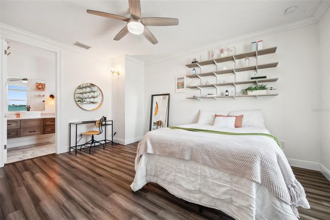 Secondary master bedroom on 3rd floor with breathtaking water views. | Image 62