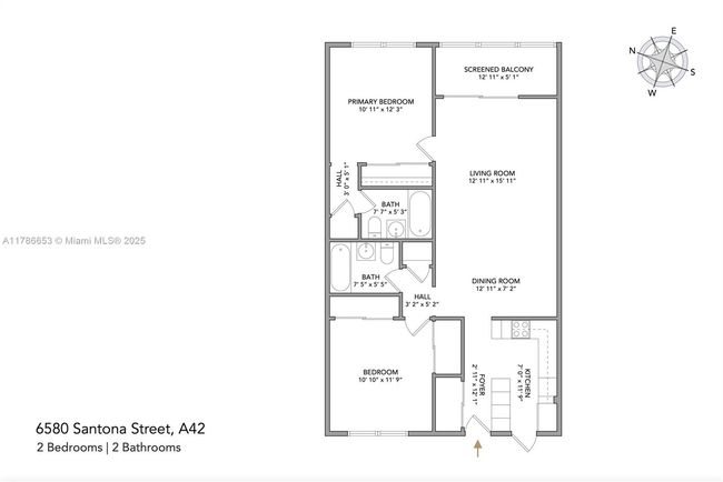 A42 - 6580 Santona St, Condo with 2 bedrooms, 2 bathrooms and null parking in Coral Gables FL | Image 20