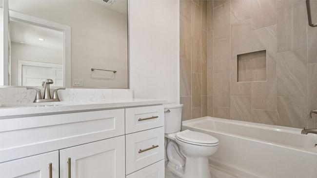 Full bathroom with vanity and shower combination | Image 26