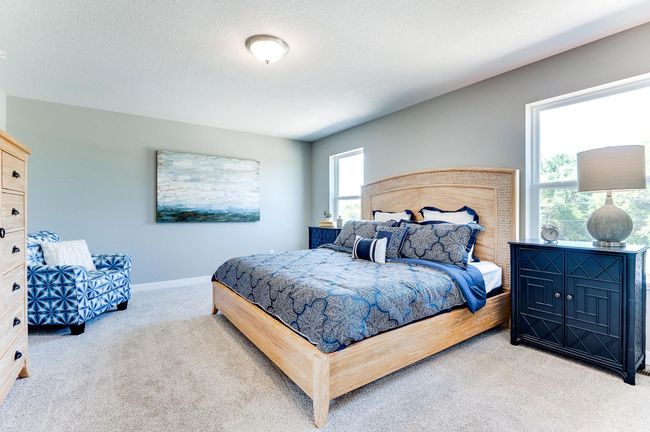An oasis on it's own, the home's primary suite is awesome and loaded - including immediate access to a private bath that is equally appointed with features and is home to an oversized walk-in closet! Photo of model home, color and options will vary. | Image 25