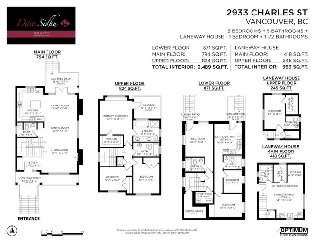 2933 Charles Street, House other with 6 bedrooms, 5 bathrooms and 1 parking in Vancouver BC | Image 40