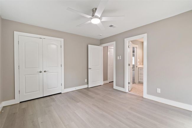 4th bedroom (suite) view of closet and entry into its dedicated bathroom. | Image 15
