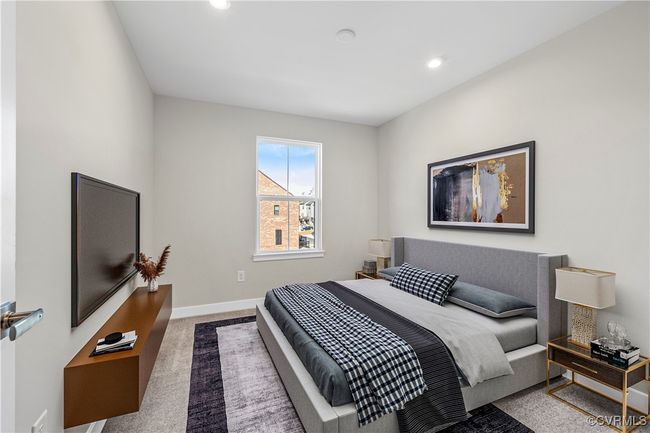 Carpeted bedroom featuring baseboards and recessed lighting | Image 19