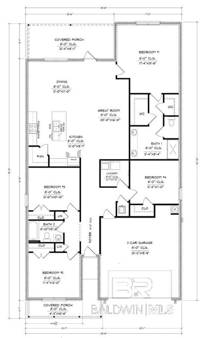 14694 Dayton Circle, House other with 4 bedrooms, 2 bathrooms and null parking in Foley AL | Image 2