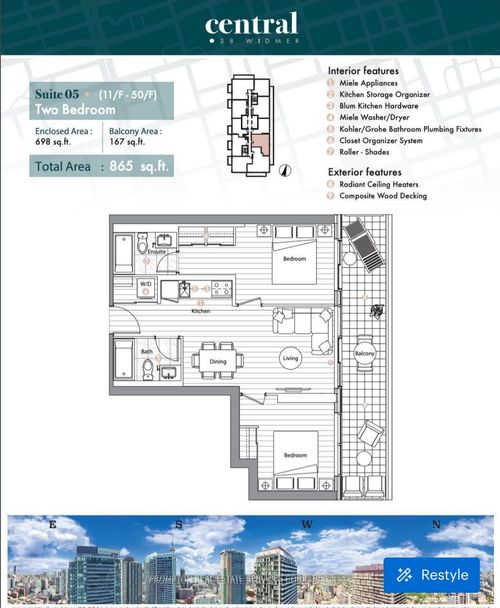 505-38 Widmer St, Toronto, ON, M5V0P7 | Card Image