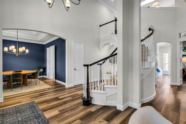 View of Staircase and Dining Room From Living Room. | Image 4