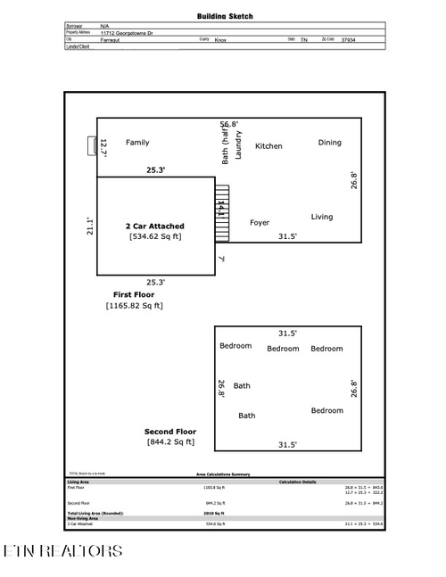 11712 Georgetowne Dr, Knoxville, TN, 37934-3814 | Card Image