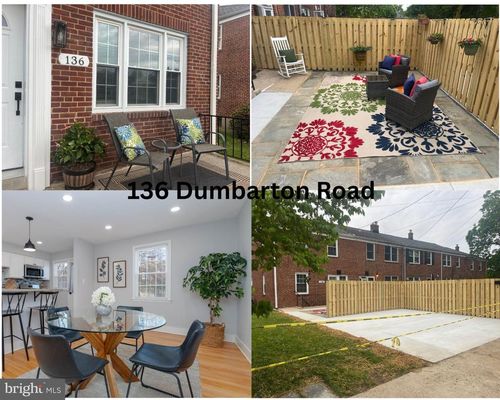136 Dumbarton Rd, BALTIMORE, MD, 21212-1435 | Card Image