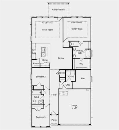 Structural options added include: pop up ceilings in Gathering Room and Primary Suite. | Image 2