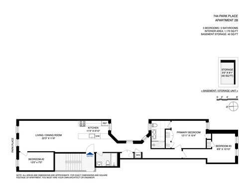 2b-744 Park Pl, Brooklyn, NY, 11216-3996 | Card Image