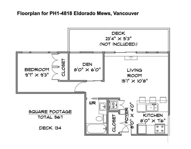 PH1 - 4818 Eldorado Mews, Condo with 1 bedrooms, 1 bathrooms and 1 parking in Vancouver BC | Image 24