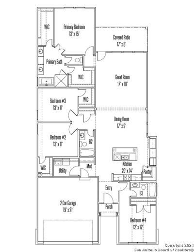 3021 Ashby Park, House other with 4 bedrooms, 3 bathrooms and null parking in Bulverde TX | Image 2