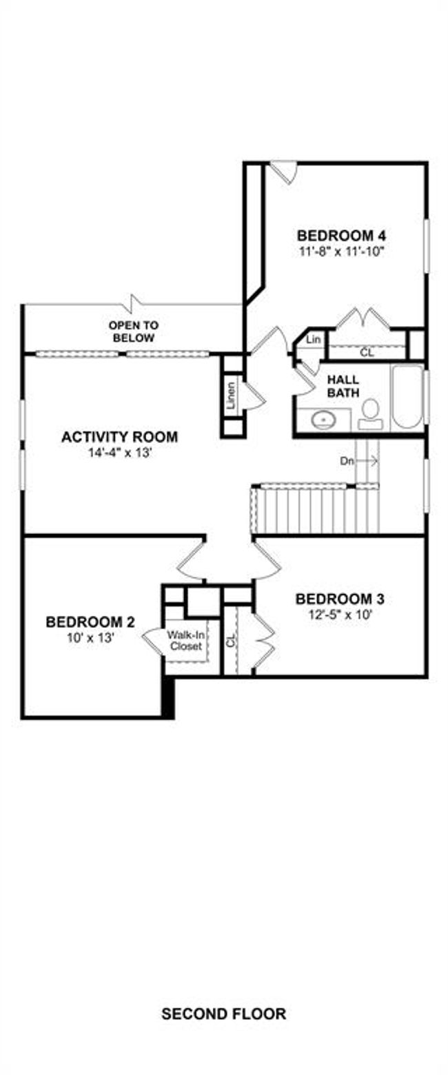 The Wilmington II floor plan by K. Hovnanian® Homes. 2nd Floor shown. *Prices, plans, dimensions, features, specifications, materials, and availability of homes or communities are subject to change without notice or obligation. | Image 4