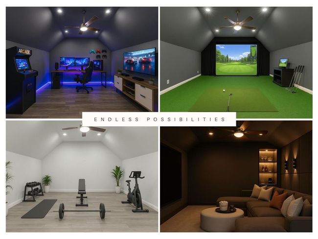 Whether transformed into a home theater, game room, or multi-purpose retreat, this expansive room provides endless possibilities for comfort. *This image has been virtually staged. | Image 38