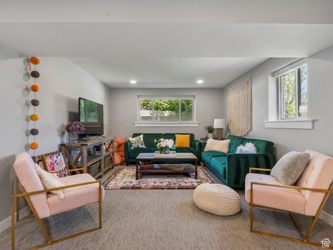 Living room featuring plenty of natural light and recessed lighting | Image 32