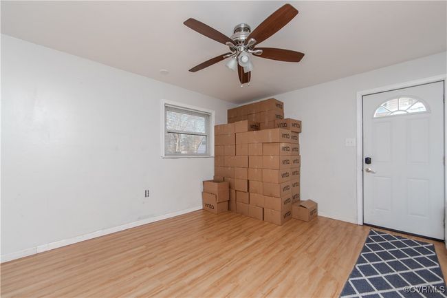Foyer entrance with ceiling fan and hardwood / wood-style flooring | Image 8
