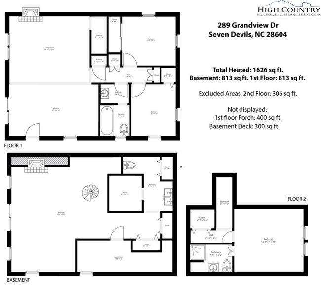 289 Grandview Dr, House other with 3 bedrooms, 2 bathrooms and null parking in Seven Devils NC | Image 43
