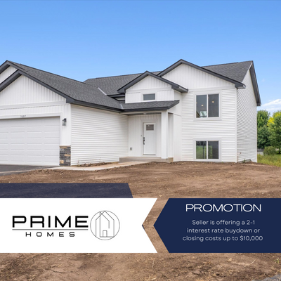 Black Friday Sales! Prime Homes is offering a 2-1 Interest rate buy-down or closing costs up to $10, 000! | Image 1