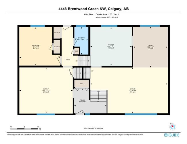 4448 Brentwood Green Nw, Home with 4 bedrooms, 1 bathrooms and 2 parking in Calgary AB | Image 34