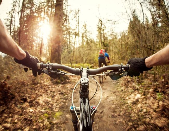 There are tons of hiking and biking opportunities like the Lone Star Hiking Trail, or the Double Lake Mountain Bike Trail*This picture only illustrates the activities you can enjoy, but is not representative of the actual location. | Image 9