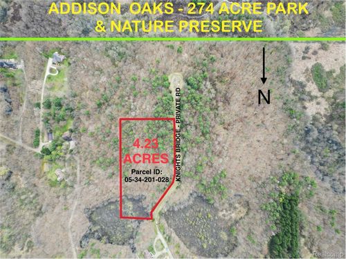 4.23 Acres VL - Knights Bridge Road, Addison Township, MI, 48367 | Card Image