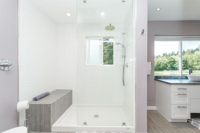 Bathroom with walk in shower and recessed lighting | Image 17