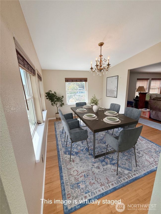 Virtually staged Dining room. | Image 19