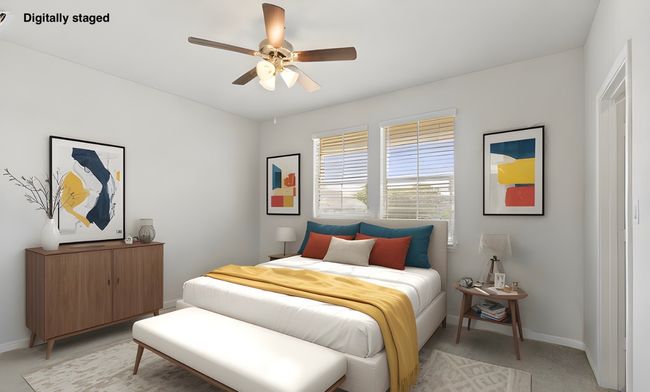 Digitally staged front bedroom | Image 31