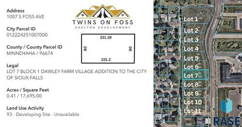 1007 S Foss Ave Avenue, Sioux Falls, SD, 57110 | Card Image