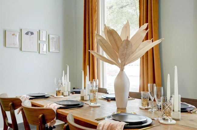 Dining space with wood finished floors | Image 10