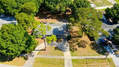 Aerial view with Circular Driveway and Large Back Yard | Image 3