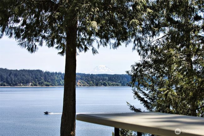 From the patio, The Mountain and Case Inlet. The area is perfect for boating and watersports. Nearby boat launch at Port of Grapeview & Fair Harbor Marina. | Image 8