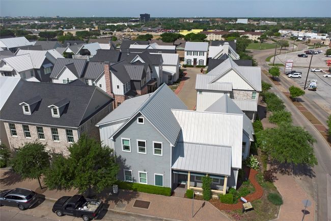 Birds eye view of the property and its key construction features - Height, metal roofing. east-facing front porch. | Image 30