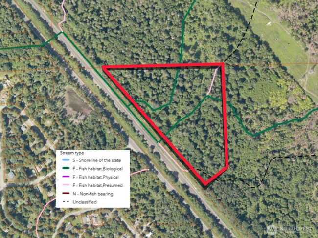 Overhead view with approximate boundaries in red. | Image 7